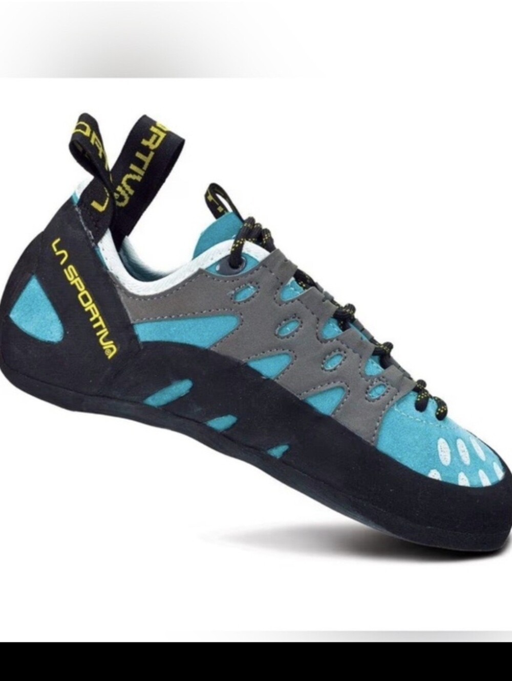 La Sportiva Women's Teal and Gray Performance Climbing Shoe